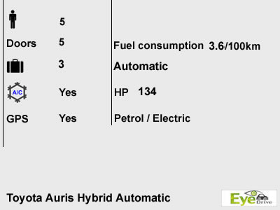 toyota auris hybrid automatic EN